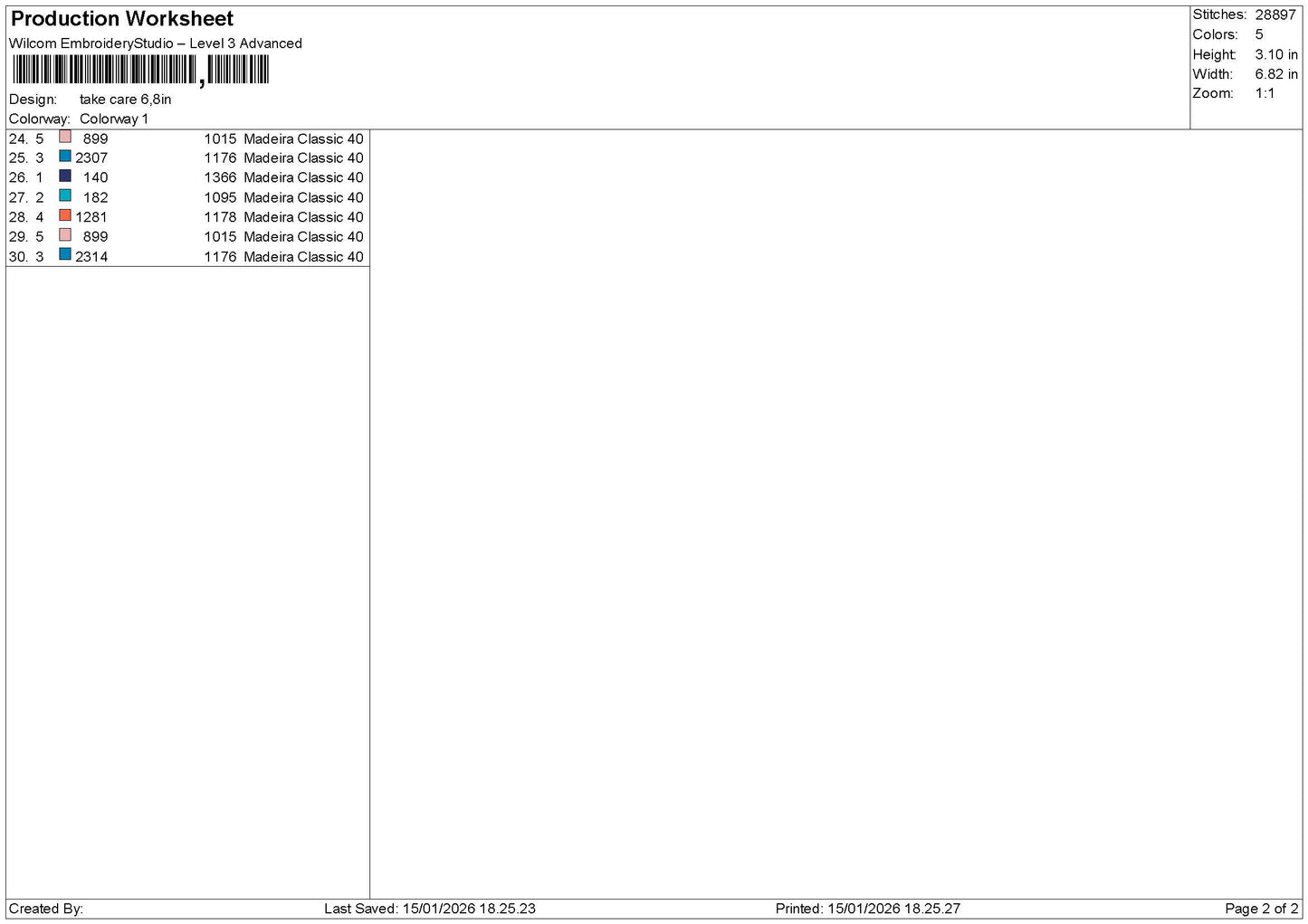 Carepatch Embroidery File 6 sizes