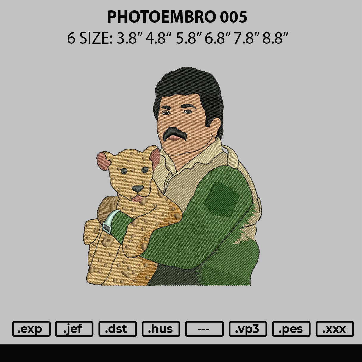 Photoembro 005 Embroidery File 6 sizes
