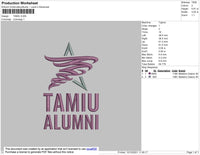 Tamiu Embroidery File 4 size