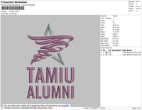 Tamiu Embroidery File 4 size