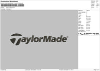 Taylor Made Embroidery File 4 size