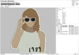 Taylor Swift Embroidery File 5 sizes