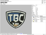 TBC Embroidery File 4 size