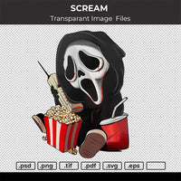 SCREAM TRANPARANT IMAGE