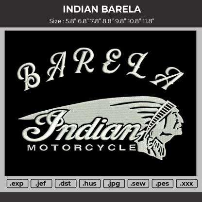 Indian Barela embroidery machine files