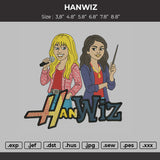 Hanwiztext Embroidery File 6 sizes