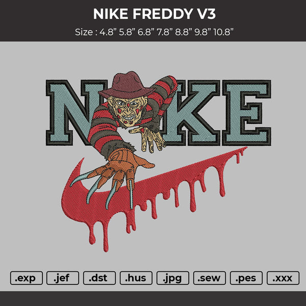 Nike Freddy V3 Embroidery File 7 sizes