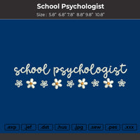 School Pshycology Embroidery Design Machine