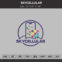 Skycellular Trucker Embroidery File
