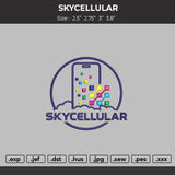 Skycellular Trucker Embroidery File