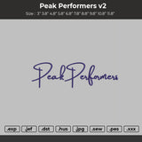 Peak Performers Embroidery File