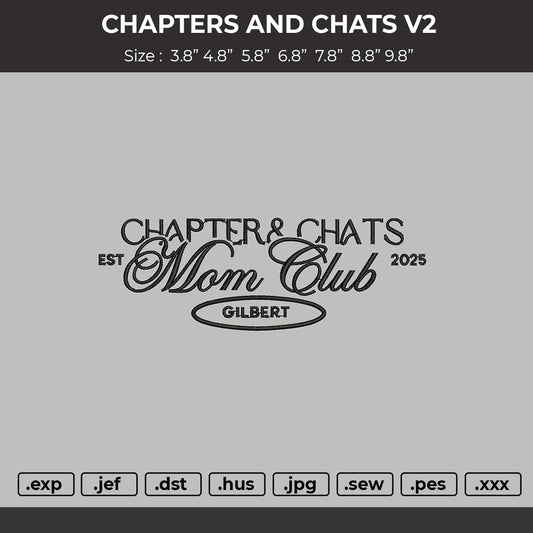 Chapter and chats V2 Embroidery File