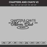Chapter and chats V2 Embroidery File