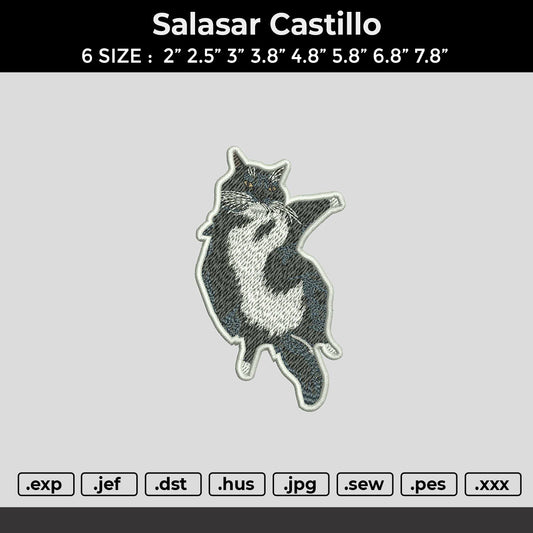 Cat Patch Embroidery design File 6 sizes