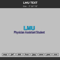 LMU  Embroidery File