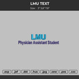 LMU  Embroidery File