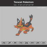 Toracat Pokemon Embroidery File