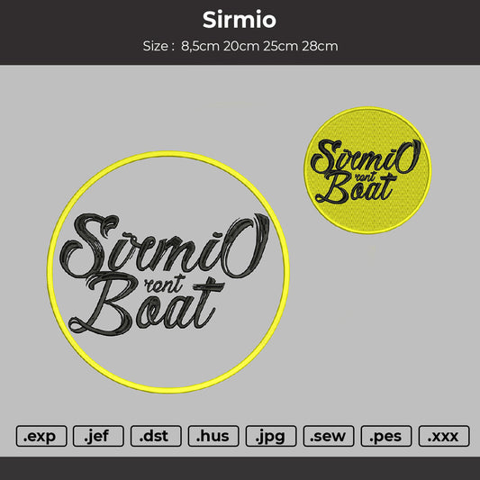 Sirmio Embroidery File 4 sizes