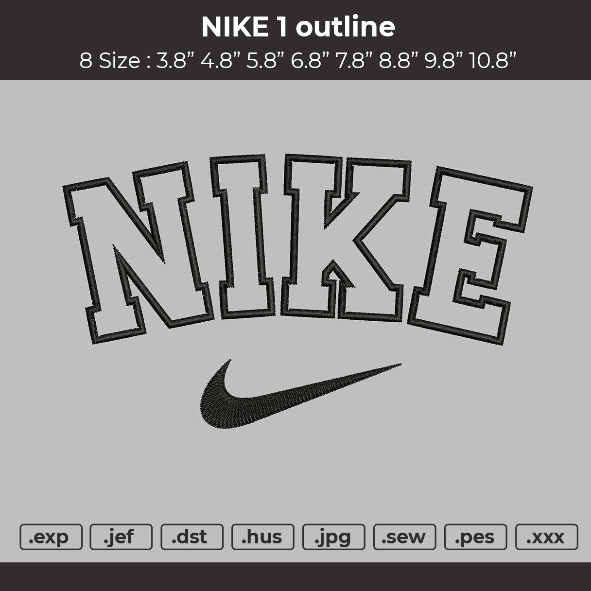 Nike 1 Outline Embroidery