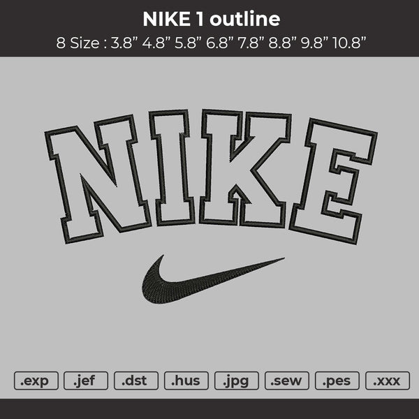 Nike 1 Outline Embroidery