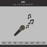 MIC  Embroidery File 6 sizes