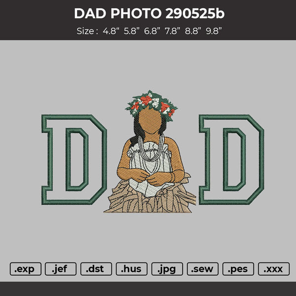 DAD applique Photo  for Embroidery machine