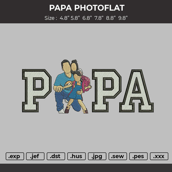 Papa Photo 2905B Embroidery File