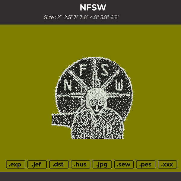 Pixelatetext Embroidery File 6 sizes