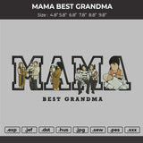 BEST GRANDMA Embroidery Machine File