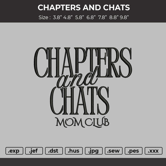 Chapter and chats Embroidery File