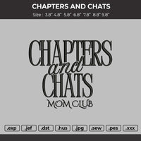 Chapter and chats Embroidery File
