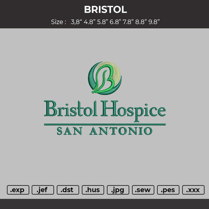 BRISTOL Embroidery fIle Design
