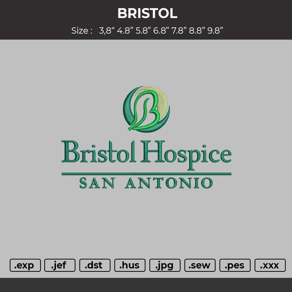 BRISTOL Embroidery fIle Design