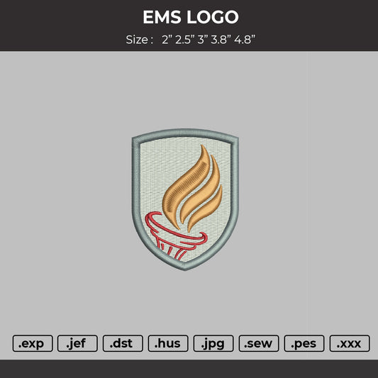 EMS LOGO Embroidery Machine File