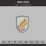 EMS LOGO Embroidery Machine File