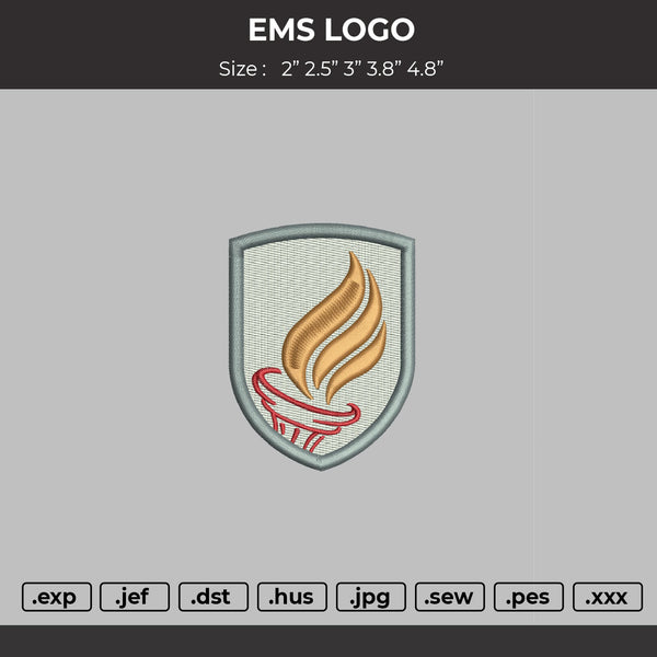 EMS LOGO Embroidery Machine File