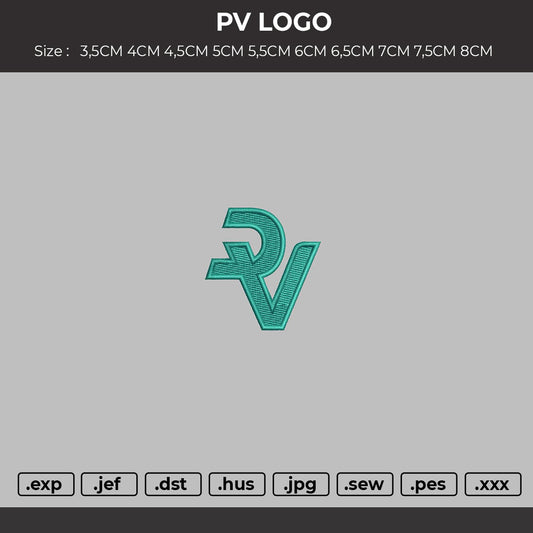 PV LOGO Embroidery File