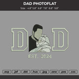 Dad Photo 2705 Embroidery File 6 sizes
