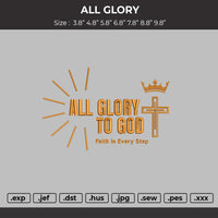 All Glory Embroidery File