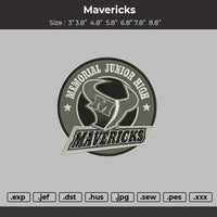 Mavericks Embroidery Design File