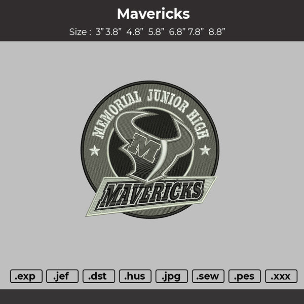 Mavericks Embroidery Design File