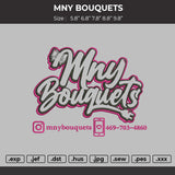 Mnytext Applique Embroidery File 6 sizes