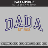 DADA 2025 App Embroidery File 6 sizes