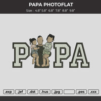 Dad Photo 2505d Embroidery File 6 sizes