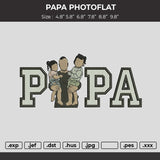 Dad Photo 2505d Embroidery File 6 sizes