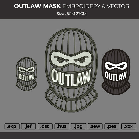 OUTLAW Embroidery & Vector File