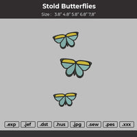 Stold Butterflies Embroidery File