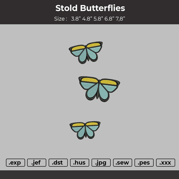 Stold Butterflies Embroidery File