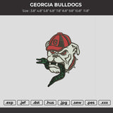 Georgia Bulldogs Embroidery File
