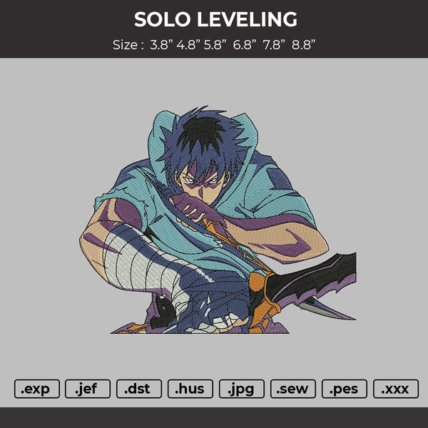Solo Leveling Embroidery Machine File